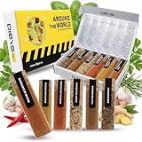 DIBYS Exotic Spices from AROUND THE WORLD Gift Set | 6 International Spice Blends with Recipes | Gourmet Spice Kit | Global Culinary Delights | Unique Cooking & Seasoning Gifts for Cooks & Foodies