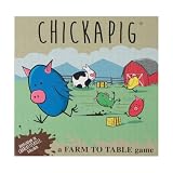 Chickapig Gra planszowa - strategiczna gra planszowa, w której hybryda kurczaka próbuje osiągnąć swój cel jednocześnie dodając przeciwników, siano bales i stale grożącą krowę.