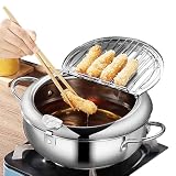 Tempura garnek do smażenia, mały garnek ze stali nierdzewnej 304 z