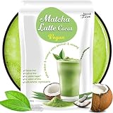 Matcha Cocos Latte – Bez dodatku cukru | Matcha & Kokos | Lekko słodzone stewią | Saszetki porcjowane | Naturalne i kremowe latte (800g)