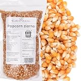 Kukurydza popcorn 1 kg do domowego popcornu - KUCHNIA ZDROWIA | Do domowego popcornu, wieczorów filmowych i poczęstunku, przygotowanie własnej przekąski, dobór dodatków po uprażeniu