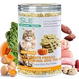 Liofilizowana uczta dla kotów i psów, żółtko przepiórcze, zdrowe i pyszne przekąski do treningu, żółtko przepiórcze dla kotów (Freeze-Dried Pumpkin-Flavored Egg Yolk 100g)