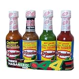 El Yucateco Zestaw 4 Sosów Pikantnych, 1 Sos Czerwony, 1 Sos Zielony, 1 Sos Ekstra Pikantny, 1 Sos Karaibski