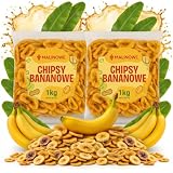 Malinowe CHIPSY BANANOWE 2x1kg Zestaw Zdrowe Wysoka Jakość
