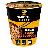 TANOSHI - Cup Makaron Instant Bulgogi wołowina - Koreański makaron natychmiastowy - 1 osoba - 65 g