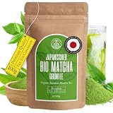 Organiczny proszek matcha Monte Nativo (100 g) - herbata matcha w proszku - japońska macha bez dodatków - zdrowa alternatywa dla kawy