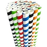 Boba Słomki Jednorazowe Bubble Tea Smoothies Słomka Jumbo Milkshake Papier do picia, słomki, bardzo szerokie, 1,3 cm, duże, do koktajli, tapioki, pereł, artykuły imprezowe, dekoracje, kolorowe, 50