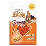 Catit Nibbly Jerky, paski do żucia z kurczaka dla kotów, 30 g