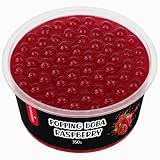 BubbleJoy Popping Boba Malina do Bubble Tea 350g | Gotowe do użycia