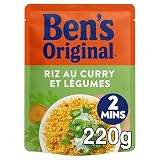 BEN'S ORIGINAL Ryż z curry i warzywami, 2 minuty (1 x 220 g)