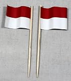 Indonezja, flagi, picker, impreza, wykałaczki papierowe, profesjonalna jakość, 50 sztuk, worek, druk offsetowy, ogromny wybór