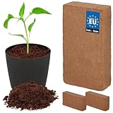 KOTARBAU® Naturalna Ziemia Kokosowa do Roślin i Terrariów 2 x 650 g - 14 l Ziemi Doniczkowej z Włókna Kokosowego