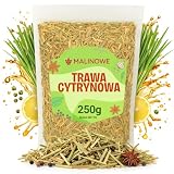 Malinowe TRAWA CYTRYNOWA 250g Cięta trawa cytryniowa Suszona