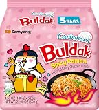 Samyang Smażony bardzo ostry pikantny makaron carbo buldak „ogień nuklearny”, 5 szt.