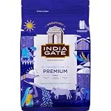 India Gate Indiagate Ryż Basmati 5000g | Naturalnie dojrzały, luźny i lekki ryż po ugotowaniu, idealny do biryani, pilawa i codziennych potraw