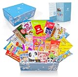 Sakura Box Japońskie wegetariańskie przekąski i cukierki, 30-częściowy zestaw Dagashi, żywność zgodna z halal