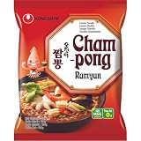 NONGSHIM - Zupa z Makaronem Błyskawicznym Champong - Opakowanie Wielokrotne (20 X 124 G)