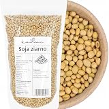 Soja ziarno 1 kg do dań gotowanych i past - KUCHNIA ZDROWIA | Do dań gotowanych, past i innych receptur z przygotowaną soją, baza receptur po ugotowaniu, porcjowanie przed przygotowaniem