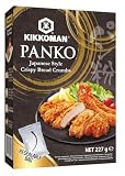 Kikkoman Panko Japońska Bułka Tarta do Panierowania z Mąki Pszennej, Drożdży i Cukru Trzcinowego, 227g