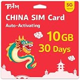 Chińska karta SIM 30 dni | 10 GB High Speed Data | Automatyczna aktywacja | Dozwolone udostępnianie hotspotów | Obsługa Google, Facebook, aplikacji Whats i innych. Tylko dane bez głosu.