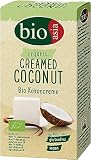 BIOASIA Bio krem z orzechów kokosowych w bloku, odporny na przecięcie, ze 100% orzechów kokosowych do doprawiania potraw, wegański, halal, bez glutenu (10 x 200 g)