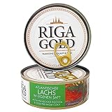 Łosoś atlantycki we własnym soku, 3 sztuki (3 x 230 g) filet z łososia Salmo salar konserwa rybna