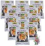 Zestaw 12 sztuk LOBO Tom Ka Paste [12 x 50 g] pasta do przypraw + mała laleczka na szczęście - drewniane laleczki