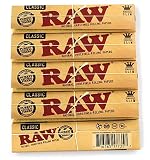 Raw Classic Slim Bibułki do Palenia, Biały, 5 x 32 sztuk