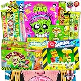 Box Amerykańskich Kwaśnych Cukierków [ 20 Sztuk] | Mix Sour Candy | Prezent | USA Najlepsze Słodycze | Dla Gamer i Fanów | Candy & Bar ®