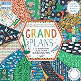 Trimcraft Grand Plans papier premium 8 cali x 8 cali / 20,3 x 20,3 cm (48 arkuszy, karton ciężki o gramaturze 200 g/m², nie zawiera kwasów i ligniny, atramenty sojowe, FSC), 8 x 8
